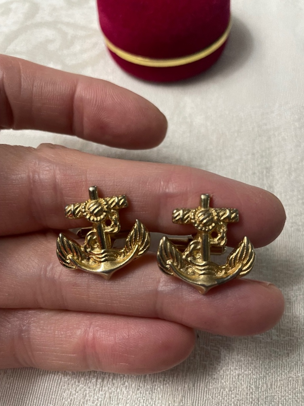 Holt -Tone vintage Anchor Cufflinks.